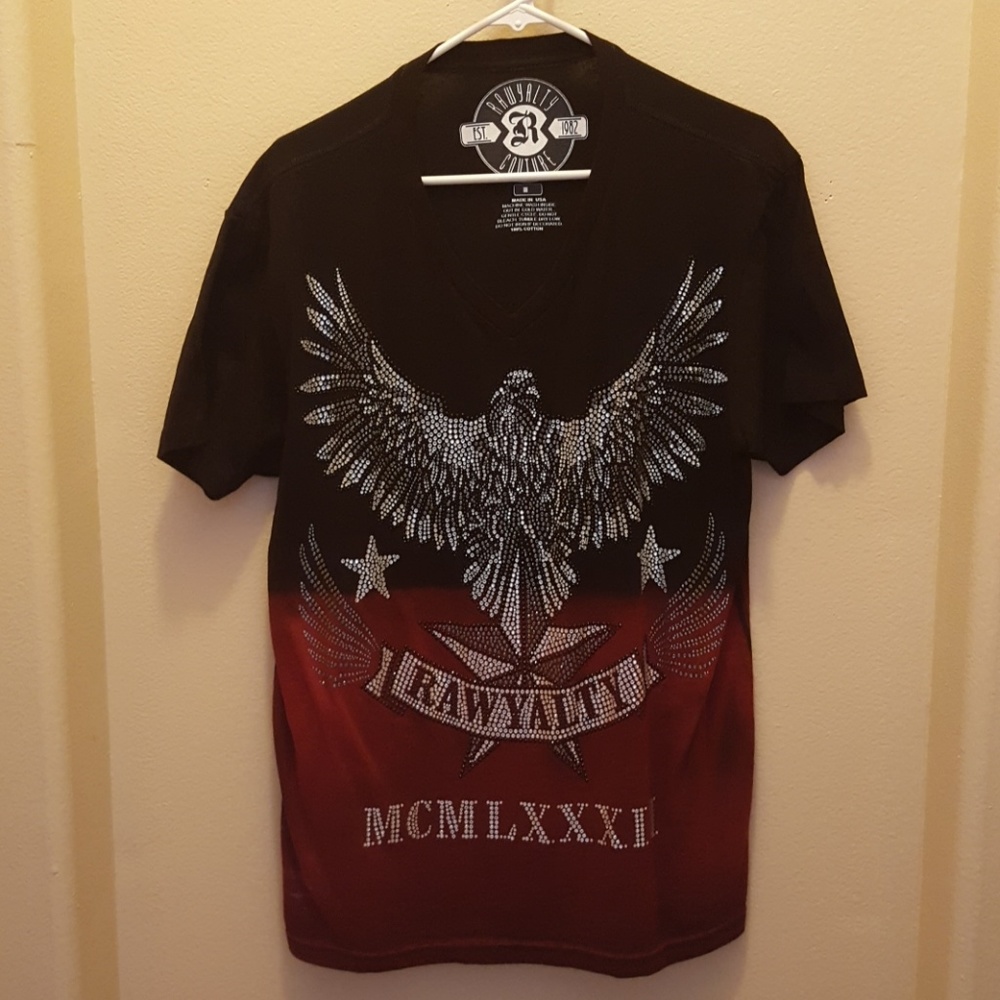 Men's Rawyalty Couture V-neck Tee